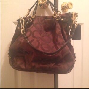 Coach Signature Brown Handbag